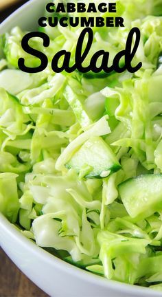 Cucumber And Cabbage Salad, Cabbage And Cucumber Salad, Cabbage Cucumber Salad, Dill Oil, Vegan Cucumber, Coleslaw Salad, Cucumber Salad Recipe, Cucumber Recipes Salad, Cucumber Recipes