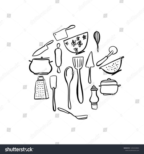 Kitchen hand drawn equipment vector illustration set drawn#hand#Kitchen#equipment Kitchen Equipment, New Pictures, Royalty Free Photos, Logo Templates, Okay Gesture, Create Yourself, Stock Vector, Hand Drawn, Vector Illustration