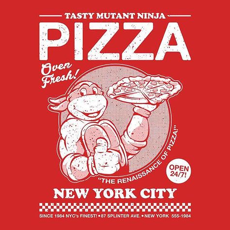 Pizza Hoodie, Pizza Branding, Vintage Arcade, Day Of The Shirt, Pizza Art, Pizza Tshirt, Top Gifts, The Shirt, Mutant Ninja