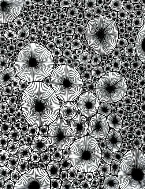 Whats Wallpaper, Black And White Pattern, Ink Drawings, Abstract Drawings, Black And White Drawing, Art And Illustration, Zentangle Art, Zentangle Patterns, Doodle Patterns