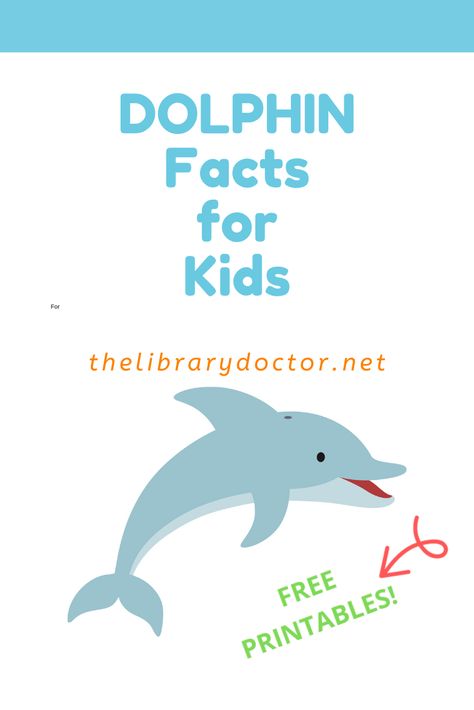 If your child is fascinated by sea creatures, then they are going to love this dolphin activity for kids. Let's Learn About Dolphins is a free activity unit that includes a mini-coloring book, life cycle label, life cycle match, and a life cycle cut and match. Plus dolphin facts and a dolphin writing activity so they can summarize what they’ve learned. #Learningaboutdolphins #Dolphinactivityforpreschool #Dolphinactivityforkids #Dolphinwritingactivity TheLibraryDoctor Dolphin Facts For Kids, Animal Writing Activities, Ocean Biome, All About Dolphins, Abc Games For Toddlers, Dolphin Facts, Animal Writing, Cycle For Kids, Crafts Book