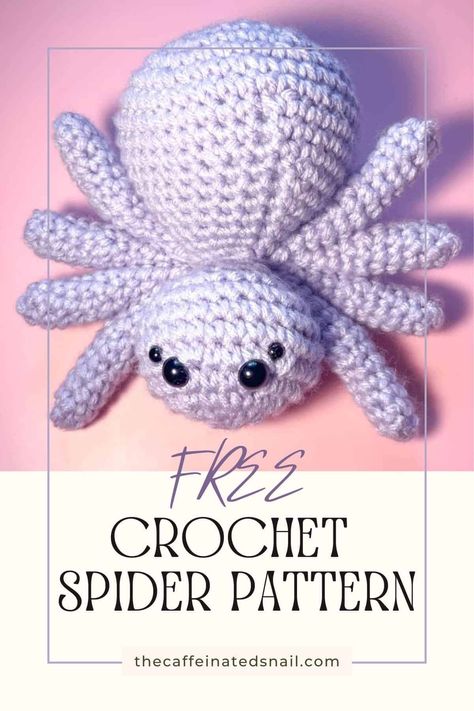 My Free Crochet Spider Pattern is easy to make and perfect for those spooky Halloween decorations! This crochet spider has 8 legs and looks like an actual spider without any of the creepy crawly! Free crochet spider pattern for Halloween! #freecrochetpatterns #crochethalloweenpatterns #spookyseason Creepy Crochet, Spider Crochet, Crochet Spider, Spider Pattern, Fall Crochet Patterns, Halloween Crochet Patterns, Spooky Halloween Decorations, Crochet Animals Free Patterns, Crochet Design Pattern