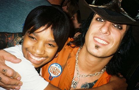 RARE MOTLEY CRUE PHOTOS on Instagram: “Nikki with a fan in 1997. #GenerationSwine #NikkiSixx #MotleyCrue” Motley Crue Photos, Nikki Sixx Rare, Nikki Sixx, Motley Crue, Mötley Crüe, Rare Photos, A Fan, Photo Credit, Dolls