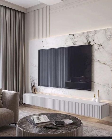 Hall Design Modern, Console Decor Ideas, Modern Tv Unit Design, Tv Unit Design Ideas, Tv Console Decor, Bedroom Tv Unit Design, Layout Bedroom, Console Decor, Modern Tv Unit