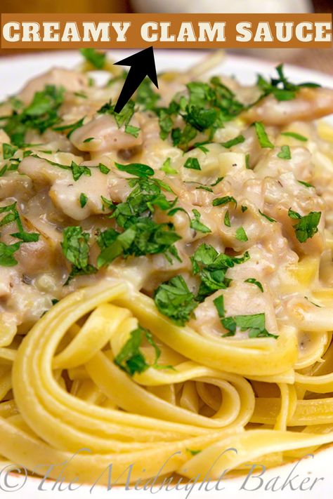 Creamy Clam Sauce, Clam Linguine Recipe Creamy, Clams And Shrimp Pasta, Pasta Clam Sauce, Creamy Clam Sauce Linguine, Shrimp And Clam Pasta, Linguine And White Clam Sauce, Pasta With Clams Recipe, Linguini And Clam Sauce