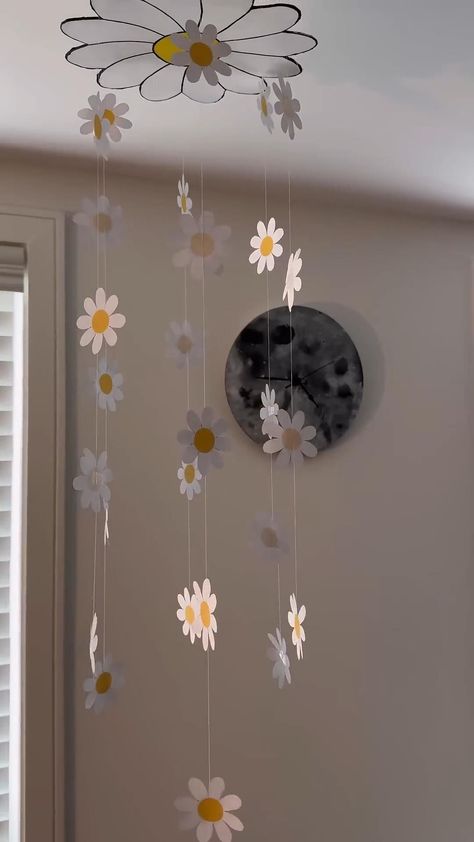 Easy home decor idea you should try 🤍🌸✨#homedecor #home #trending #aesthetic Paper Crafts Diy Room Decor, Diy Room Decor Using Paper, Room Decor Ideas Simple Diy, Aesthetic Craft Ideas Room Decor, Ceiling Craft Ideas, Home Decor Ideas Homemade, Room Homemade Decor, Festive Wall Decor, Cute Room Decor Paper