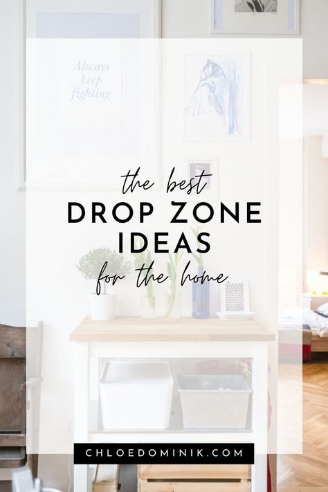 Home Drop Zone - 4 Things To Remember When Creating The Ultimate Drop Zone: Creating a drop zone at home is a great way of keeping organized and getting rid of some of the random clutter that can pop up in the house! As well as providing a place where you can actually find things when you need it! #dropzone #smalldropzone #howtocreateadropzone