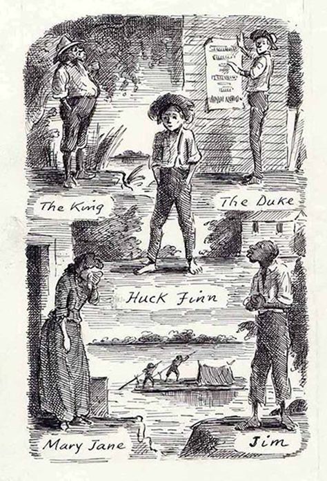 Edward Ardizzone's Huckleberry Finn - in pictures | Books | The Guardian Edward Ardizzone, Huck Finn, Adventures Of Huckleberry Finn, Huckleberry Finn, Big River, Tom Sawyer, Tinta China, Pencil Pen, Mark Twain