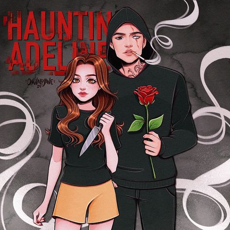 Zade and Adeline from Haunting Adeline by hdcarltonauthor🌹 Commission for @banshee_.shop . . . #hauntingadeline #hdcarlton #fanart #bookfanart #bookstagram #bookseries #zademeadows #adelinereilly #illustragram #illustration #digitalillustration ##digitaldrawing #digitalart #digitalartist #booksillustration #bookmerch #bookart #bookillustration #darkromance #darkromancebooks #characterdesign #commissionsopen #characterdesignartist Dark Era, Hunting Adeline, Zade Meadows, Haunting Adeline, Dark Romance Books, Cat Mouse, Book Tv, Book Boyfriends, Fan Book