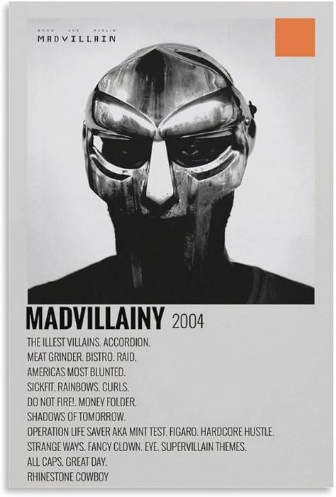 Shows you got taste #Mfdoom #mf #poster #foryourroom #madvillainy #album #cover #cool #amazon Madvillainy Album Cover, Mf Doom Albums, Mf Doom Poster, Doom Poster, Bedroom Decor Posters, Minimalist Music, Family Bedroom, Hip Hop Poster, Music Poster Ideas