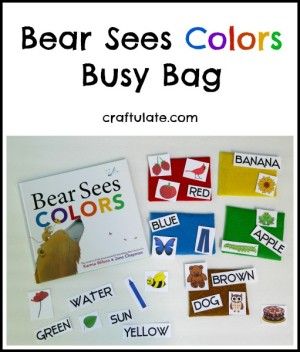 Bear Sees Colors, Literacy Bags, Learning Colours, Maths Activity, Preschool Color Activities, Brown Bear Brown Bear, Activity Bags, Preschool Colors, Bear Brown