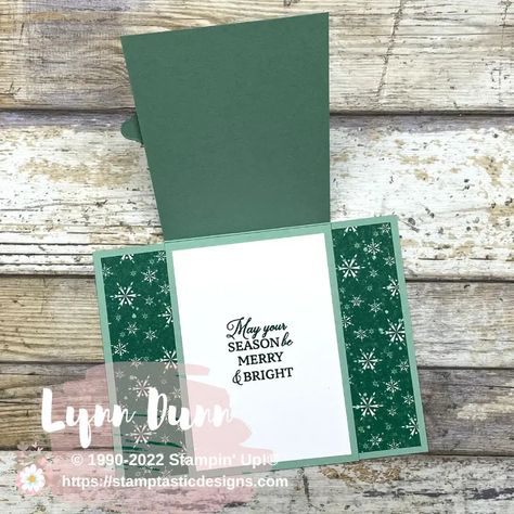 Folded Christmas Cards, Santa Express, Fancy Fold Card Tutorials, Stampin Up Christmas Cards, Christmas Tree Cards, Tree Cards, Stampin Up Christmas, Christmas Advent Calendar, Card Making Tutorials