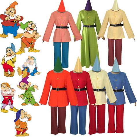 Disney Dwarfs, Anime Snow White, Snow White And Seven Dwarfs, Anime Snow, Seven Dwarfs, Halloween Carnival, Costume Halloween, Cosplay Costume, Cosplay Costumes