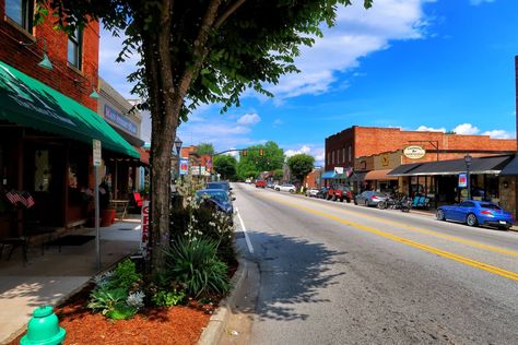 Want to escape the big city and explore a charming small town? Read why we think Landrum is perfect in Landrum Hidden Treasure of Upstate South Carolina. Landrum South Carolina, Upstate South Carolina, South Carolina Travel, The Big City, Hidden Treasure, Native American History, Blue Ridge Mountains, Big City, Mouthwash