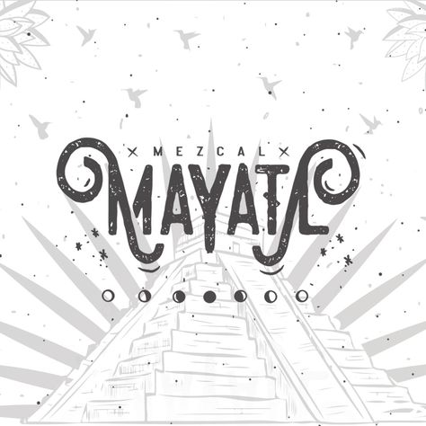 Mezcal Artesanal “MAYATL” en Behance Mezcal Branding, Mezcal Logo, Restaurant Branding Identity, Elegant Branding, Projection Mapping, Restaurant Branding, Prop Design, Environmental Graphics, Sound Design