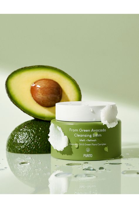 Avocado Product Photography, Avocado Skincare, Watermelon Seed, Creative Advertising Photography, Green Avocado, Cosmetic Creative, Skincare Branding, Jar Packaging, Cosmetics Photography