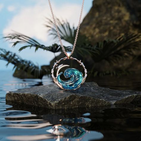 Showcasing The Tide from Aetheria. The best necklace design of 2024? 💎 #necklace Best Necklace, Ocean Cleanup, Save Our Oceans, Oceans Of The World, Necklace Design, Themed Jewelry, Rose Gold Jewelry, Jewelry Designer, Ring Size Guide