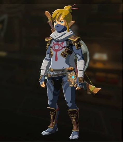 Breath of the Wild: Stealth Armor Link Stealth Armor Botw, Link Breath Of The Wild Outfits, Link Stealth Armor, Link Outfits Breath Of The Wild, Breath Of The Wild Outfits, Breath Of The Wild Armor, Stealth Outfit, Stealth Armor, Ninja Armor