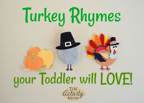 Turkey Rhymes for Your Toddlers and Preschoolers Thanksgiving Toddler Activities, Rhyming Preschool, Language Development Activities, Thanksgiving Toddler, Thanksgiving Songs, Toddler Daycare, Thanksgiving Activities For Kids, Thanksgiving Preschool, Baby Activity