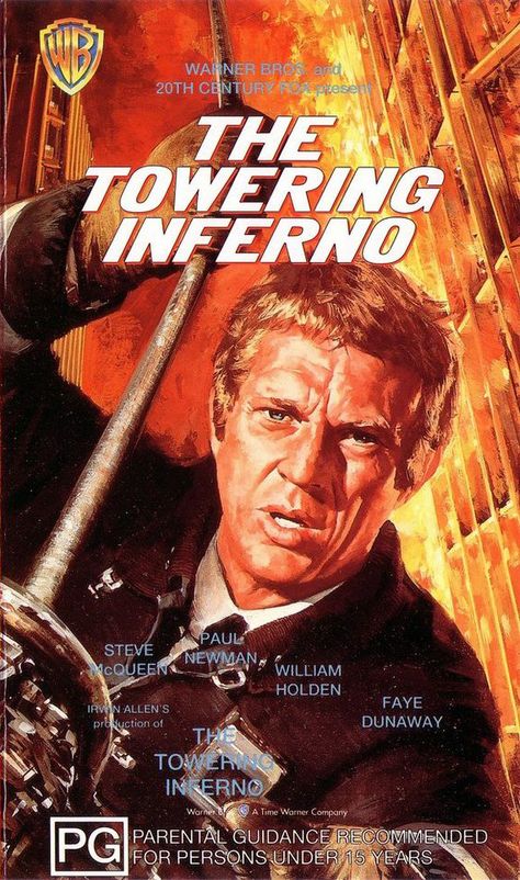 Media Recommendations, 1970s Movies, The Towering Inferno, Irwin Allen, William Holden, Best Movie Posters, Faye Dunaway, French Poster, Paul Newman