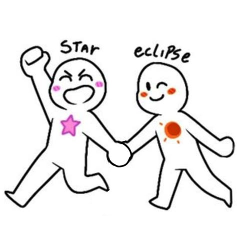 Sun X Sun Dynamic, Chibi Holding Hands, Friends Symbol, Hug Pose, Funny Bases, Draw Your Squad, Cute Chibi Couple, Ship Dynamic, Body Bases