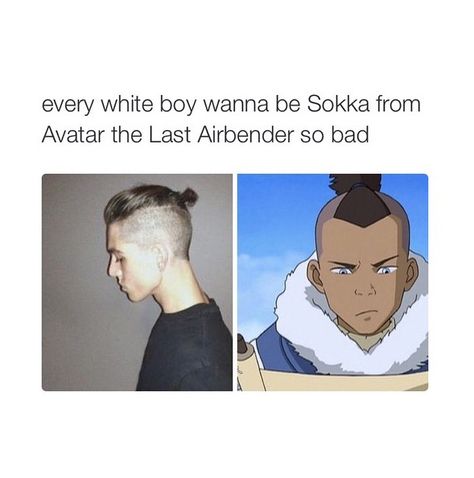 Avatar The Last Airbender (Sokka Haircut) Sokka Hair, Avatar Sokka, Atla Memes, Avatar The Last Airbender Funny, Avatar Funny, Avatar Series, Air Bender, Team Avatar, Fire Nation