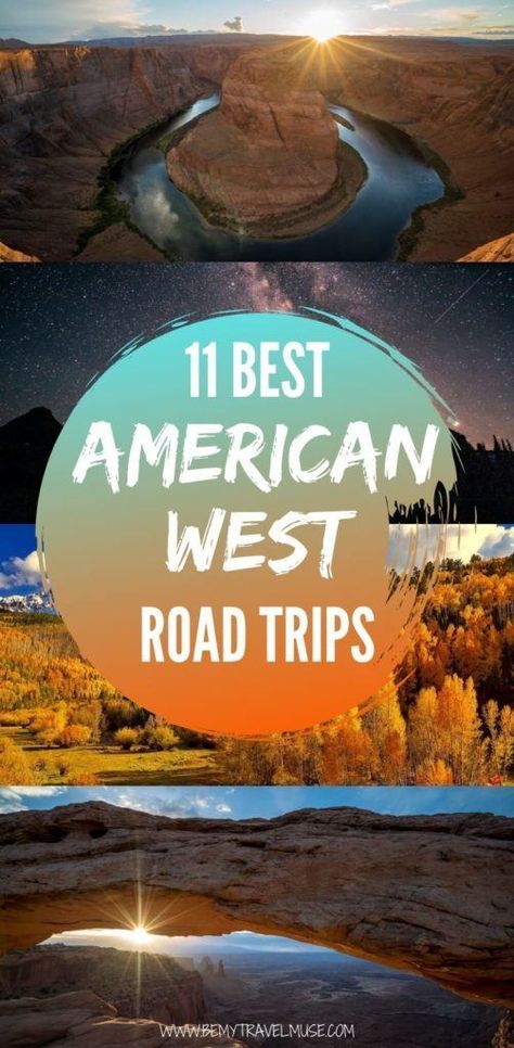 Here are the 11 best American West road trips, with the best stops and complete itineraries to help you plan your journey. Drive through California, Nevada, Utah, Arizona, Idaho, Montana, Wyoming, Oregon, Washington, Colorado, and New Mexico and enjoy all of the beautiful, photography worthy stops! Best Road Trips, Arizona Road Trip, Utah Road Trip, American Road, Oregon Washington, Road Trip Adventure, American Road Trip, Road Trip Hacks, Drive Through