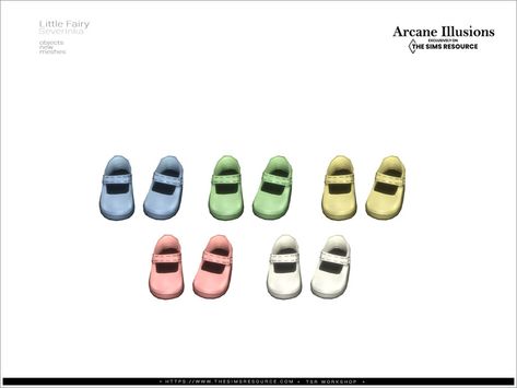 The Sims Resource - ArcaneIllusions LittleFairy - shoes Cc Furniture, Nursery Toys, Fairy Decor, Los Sims, Sims 1, Cc Sims, Ts4 Cc, Sims 4 Clothing, Sims 4 Cc