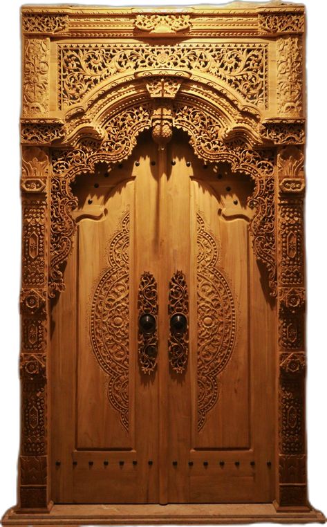 https://flic.kr/p/vLnVb4 | Gebyok Door | Gebyok is a Javanese traditional door and window, carved on old teakwood with lifetime warranty.  Please call (+62) 0811802772 , email wicaksono2772@gmail.com Traditional Door, Door Design Photos, Asian Architecture, 2 Door Wardrobe, Door Design, Carpentry, Carving, Architecture, Wood