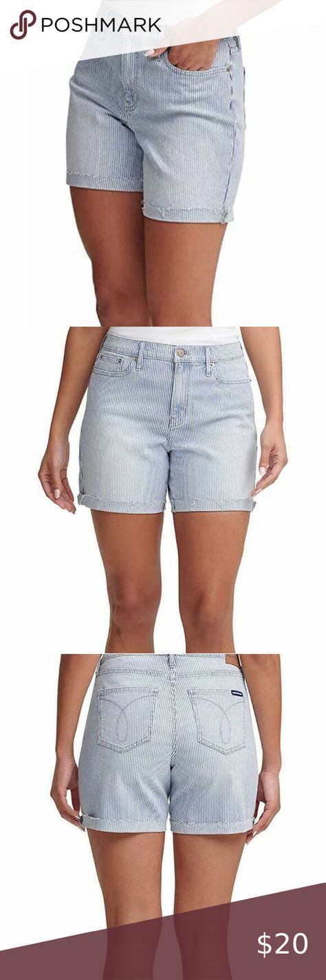 Calvin Klein railroad stripe high waisted mom jean shorts size 8 Mom Jean Shorts, Mom Jeans Shorts, High Waisted Mom Jeans, Mom Jean, Waist Jeans, High Waisted Denim, Calvin Klein Jeans, High Waist Jeans, Jeans Pants