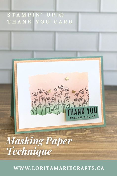 Masking Technique Stamping, Fun Card Ideas, Painted Poppies, Poppy Cards, Homemade Paint, Thankful For Friends, Colouring Techniques, Beautiful Handmade Cards, Card Making Techniques