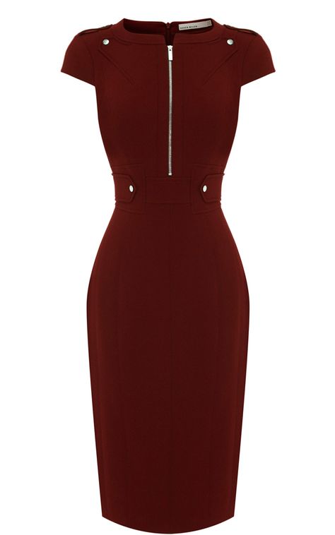 Karen Millen Military tailored dress Karen Millen Dress, Red Pencil, Red Cocktail, Dresses Red, Tailored Dress, Karen Millen, Work Attire, Girly Outfits, Pencil Dress