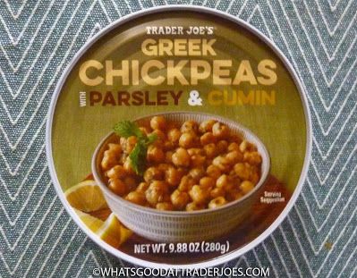 What's Good at Trader Joe's?: Trader Joe's Greek Chickpeas with Parsley & Cumin Cumin Recipes, Garbanzo Bean Recipes, Seasoned Chickpeas, Salad Appetizer Cups, The Ides Of March, Greek Chickpeas, Trader Joes Recipes, Pea Recipes, Simple Sandwiches