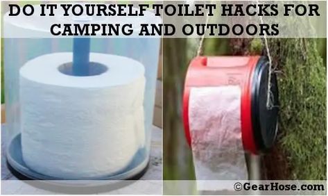 Toilet Hacks, Camp Toilet, Diy Toilet Paper Holder, Portable Toilet For Camping, Indoor Camping, Nalgene Bottle, Outdoor Toilet, Toilet Paper Dispenser, Dry Camping