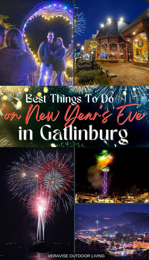 Best Things To Do On New Year’s Eve In Gatlinburg, TN • New Year's Eve Ball Drop and Fireworks Show • New Year's Eve Lights Of Wonder at the SkyLift Park • Book a cabin Gatlinburg At Christmas, Gatlinburg Christmas, Tennessee Winter, Gatlinburg Restaurants, Tennessee Family Vacation, Polar Express Christmas Party, Smoky Mountain Christmas, Tennessee Christmas, Smokey Mountains Vacation