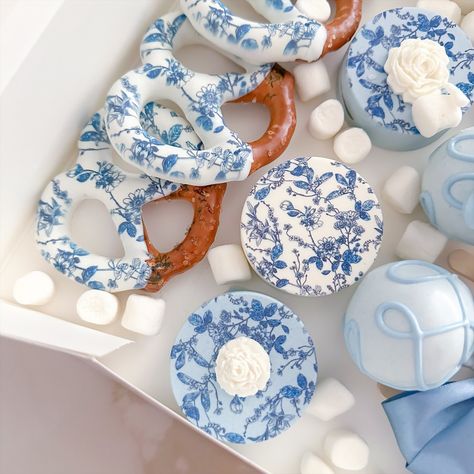 the elegance 🪞🦋 Blue And White Cookies, White Cookies, White Cookie, Engagement Party, Bridal Shower, Blue And White, Shower, Blue, Quick Saves