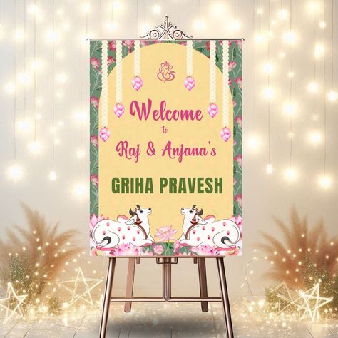 🏠✨ Celebrate new beginnings with our Indian Housewarming Welcome Board Sign Template! Whether you're moving into your dream home or hosting loved ones for a warm gathering, this customizable template adds a touch of elegance to your doorstep. 🌼🎉 Personalize, print, and welcome guests with style and warmth! #indianhousewarming #indianhousewarmingdecorations #grihapraveshpuja🕉️ #grihaprabesh #grihapravesh #gruhapravesham #gruhapravesham #grihapraveshwelcomeboard Housewarming Welcome Board, Indian Housewarming, Housewarming Decorations, Welcome Board, Welcome Boards, Sign Templates, Dream Home, New Beginnings, Your Dream