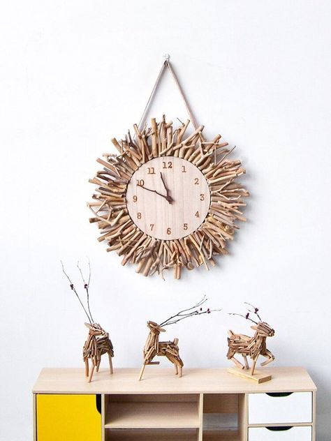 Clocks Art, Watch Minimalist, Best Wall Clocks, Rustic Wall Clock, Modern Wood Wall, Rustic Wall Clocks, Luxury Clock, Rustic Clock, Wall Clock Wooden