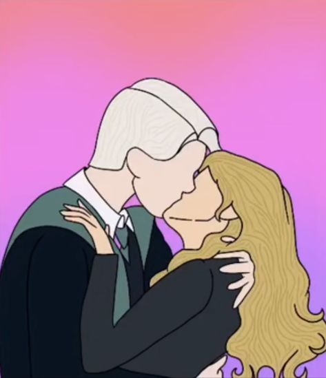 #drawing #draco #aesthetic #tiktok #dramione #dracotok Draco Malfoy Kissing, Draco Aesthetic, Yn Fanart, Kissing Drawing, Aesthetic Tiktok, Draco Malfoy