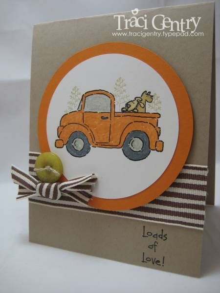 Su Trucking Along, Truck Cards, Black River Rock, Truck Stamps, Birthday Wishes For Men, Yellow Labs, Loads Of Love, Autumn Cards, Black River