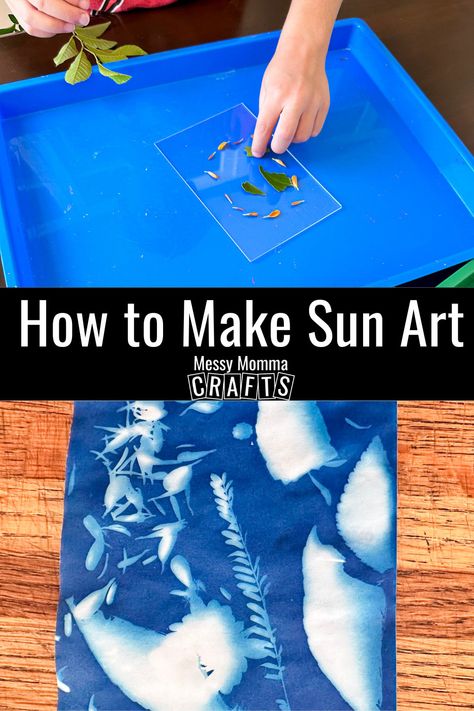 Make beautiful nature art using sun print paper and natural items you can find in your own backyard. Use flowers and leaves to make sun art with your kids! This easy summer STEM activity is made with solarfast paper and collected items. Read more at Messy Momma Crafts. Cool Art Activities, Diy Backdrop Ideas, Summer Stem Activities, Crafts For All Ages, Summer Stem, Sun Crafts, Stem Crafts, Stem Activity, Spring Crafts For Kids