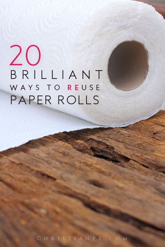 Here are 20 ideas for you on how you can reuse and repurpose those old paper rolls from toilet paper and paper towels Reuse Paper, Toilet Paper Tube, Toilet Paper Roll Crafts, Paper Roll Crafts, Recycled Projects, Repurposed Items, Upcycle Recycle, Paper Towel Roll Crafts, Diy Recycle