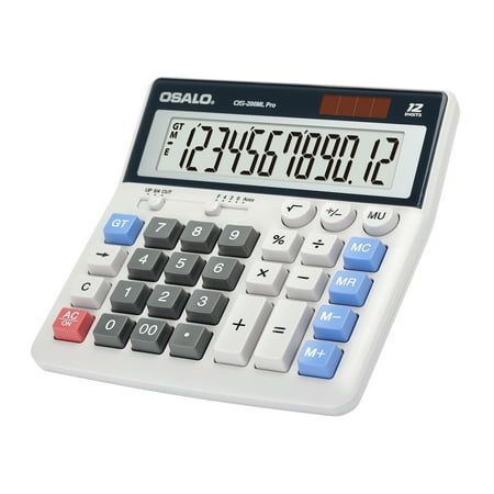 Feature: Size: 6.69 x 6.69 x 1.57 inches; Weight: 9.9 ounces; Material: ABS Engineering Plastic; Battery Type: AAA Battery; A basic calculator is an indispensable tool for everyone, and it is used in daily work. In order to meet your own needs, it is necessary to choose a suitable calculator. The design of the calculator is simple and beautiful, with complete buttons and simple operation, which is your best choice. This large desktop calculator is suitable for daily use in homes, offices, busine