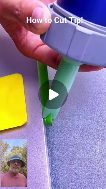 Shannon Jordan on Instagram: "How to cut Tip!

 #handyman #caulking" Caulking Art Canvases, Caulking Hacks Tips And Tricks, How To Caulk Like A Pro, Caulking Tips Bathroom, Calking Tips, Caulking Hacks, Carpenter Hacks, Workshop Hacks, Caulking Tips