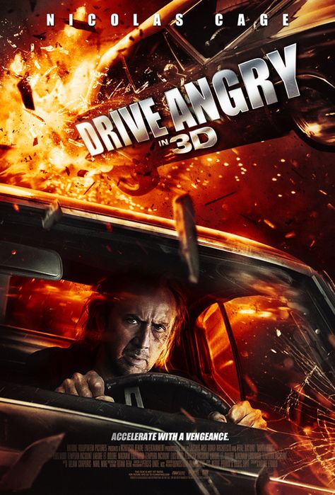 Drive Angry, Key Art, Drive In Movie, Keys Art, Nicolas Cage, Cars Movie, Drive, Key, Movie Posters