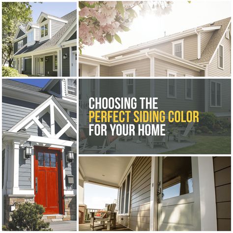 Choosing the Perfect Siding Color | Siding Color Tips | Erdmann Exteriors Whitewashed Brick, Siding Colors For Houses, Picking Paint Colors, Best Interior Paint, White Wash Brick, Exterior House Color, Siding Colors, Exterior Paint Color, Mossy Green