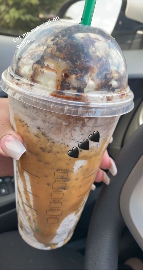 Starbucks Chocolate And Caramel Drinks, Good Starbucks Fraps To Order, Starbucks Recipes Cookie Crumble, Starbucks Drinks Chocolate, Caramel Cookie Crumble Starbucks, Starbucks Cookie Crumble, Cookie Crumble Starbucks Drink, Extra Caramel Starbucks Drinks, Mocha Cookie Crumble Starbucks