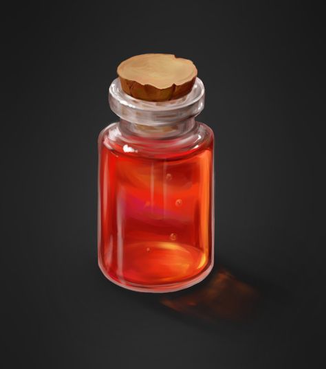 Potion Of Healing Dnd, Dnd Healing Potion, Potion Bottle Design, Potion Of Healing, Red Potion, Props Reference, Potion Art, Healing Potion, Fantasy Items