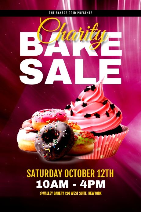 Bake Sale Poster Ideas, Sale Poster Ideas, Bake Sale Sign, Bake Sale Poster, School Bake Sale, Fundraising Poster, Bake Sale Flyer, Fundraiser Event, Poster School