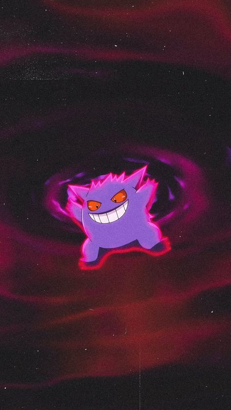 Gengar Pokemon Wallpaper, Iphone Wallpaper Iphone, Gengar Pokemon, Ghost Pokemon, Cool Pokemon Wallpapers, Pokemon Wallpaper, Pokemon Teams, Apple Watch Faces, Anime Wall Art